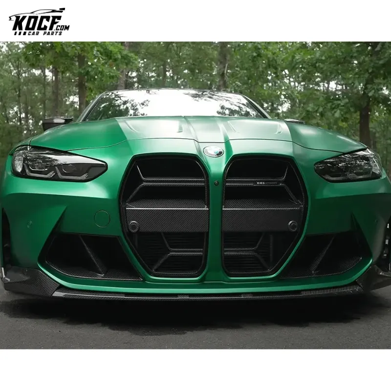 G82 M4 CSL Style Dry Carbon Fiber Front Bumper Grille Nose Trim Bezel For BMW G80 M3 G82 M4 2021 