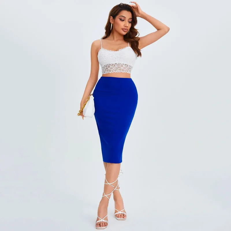 High Waist Pencil Skirt