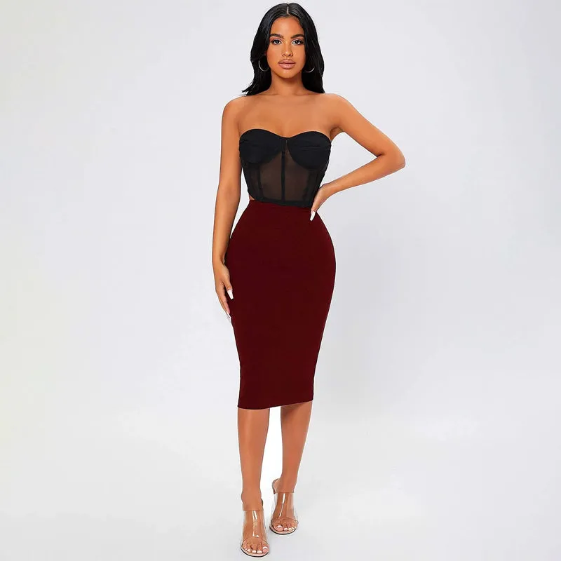 High Waist Pencil Skirt