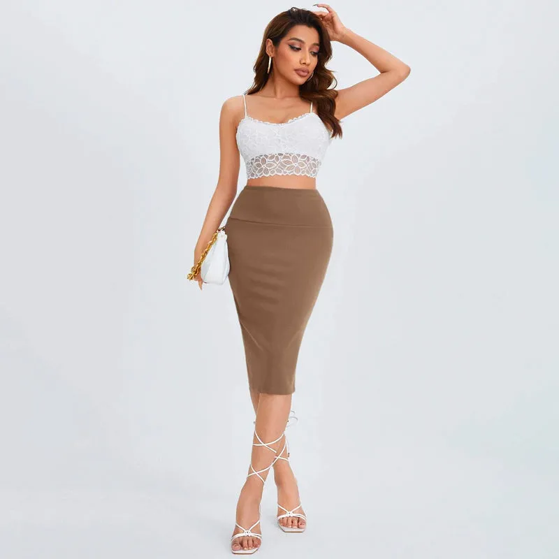 High Waist Pencil Skirt