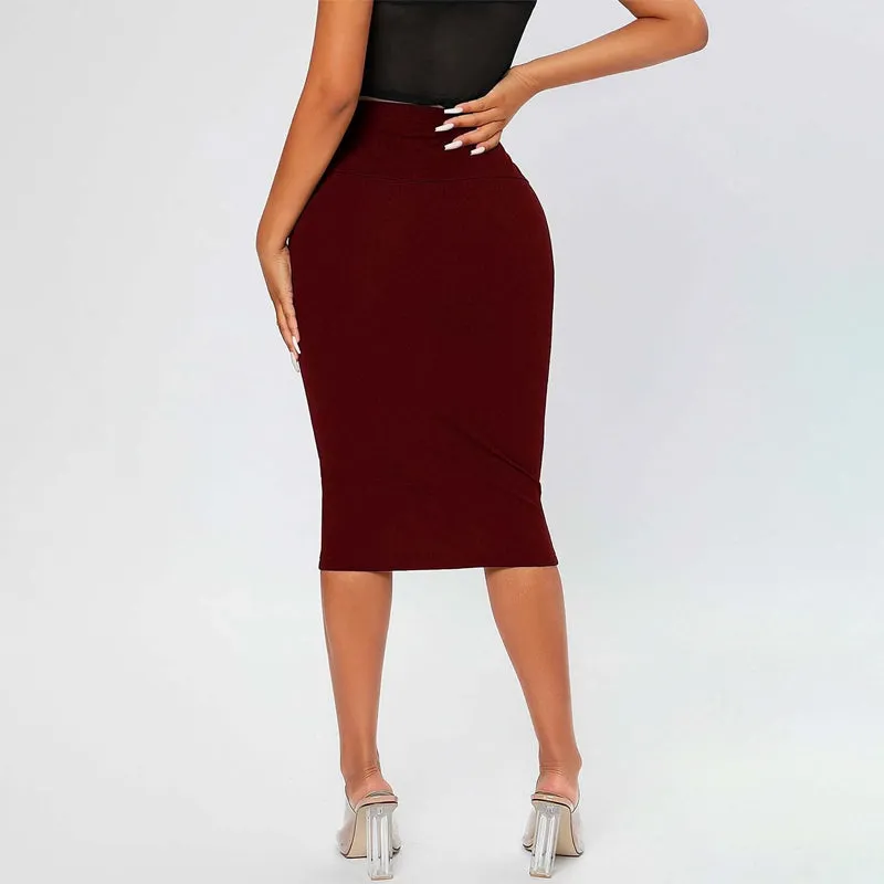 High Waist Pencil Skirt