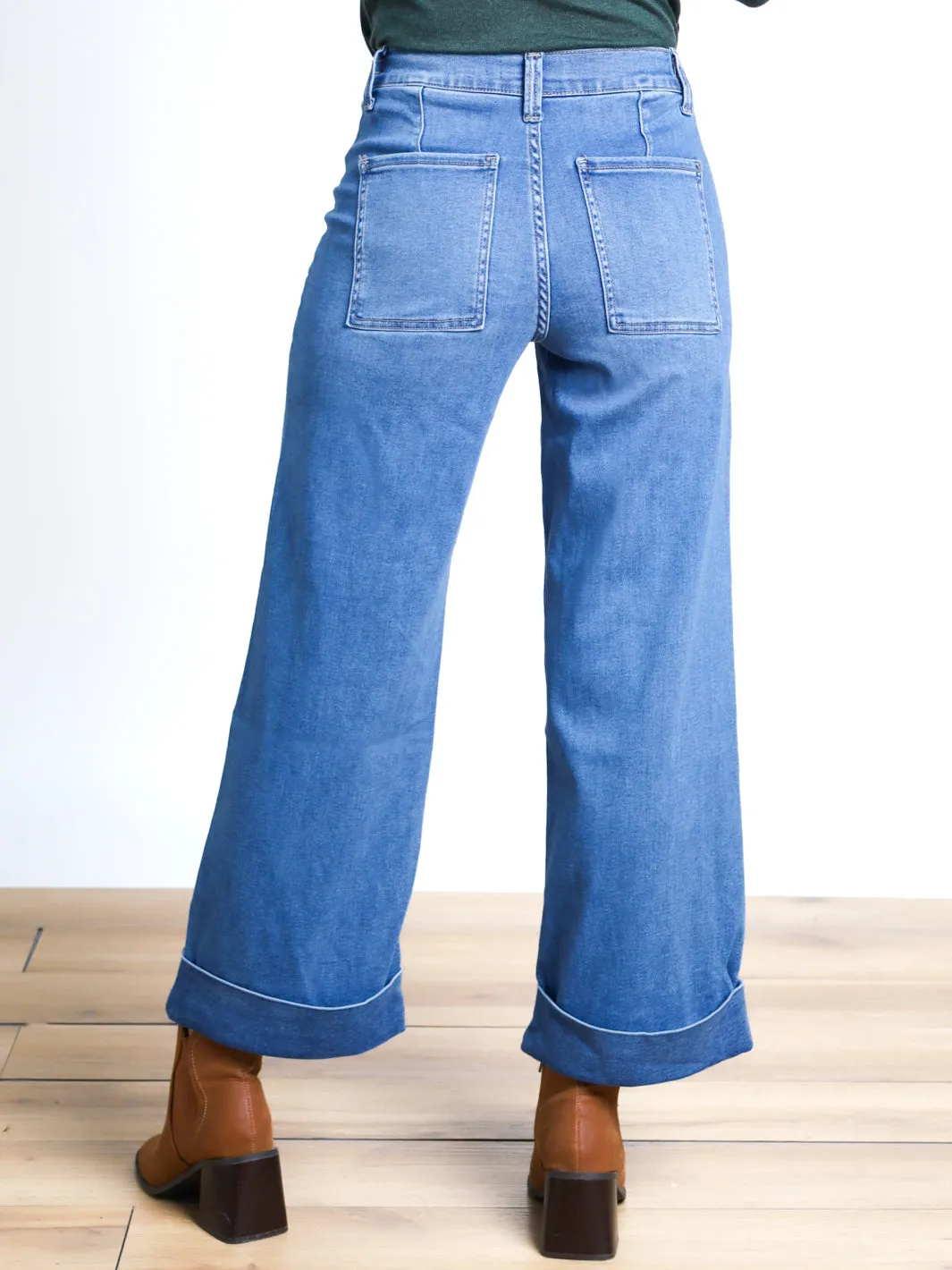 Kris High Rise Baggy Wide Leg Jeans