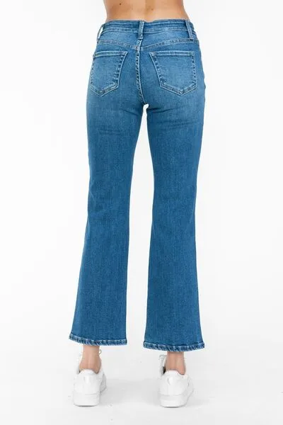 L.NY bytos Full Size Cat's Whiskers Mid Rise Ankle Jeans