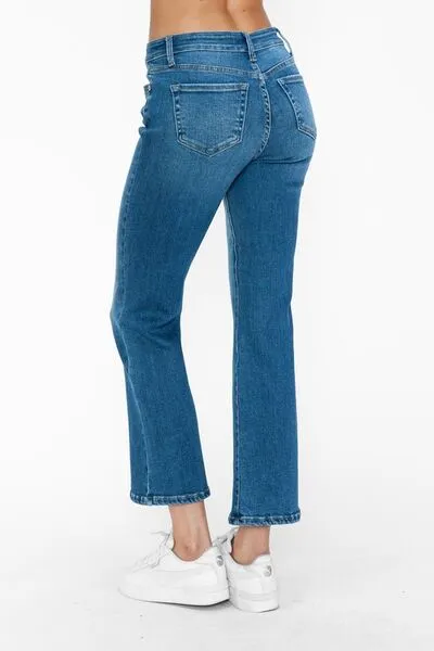 L.NY bytos Full Size Cat's Whiskers Mid Rise Ankle Jeans
