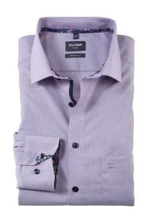 Luxor Modern Fit Plain Shirt - Mauve