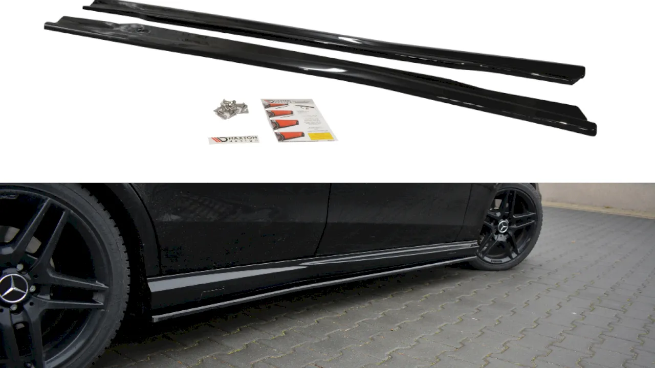 Maxton Design - SIDE SKIRTS SPLITTERS MERCEDES E-CLASS 212 63 AMG (2009-2012)