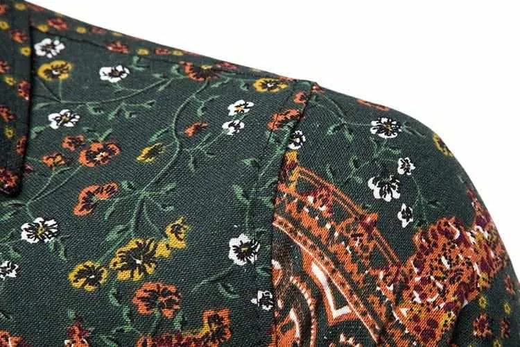 Men's  Short Sleeved Summer Casual Printed Shirts
