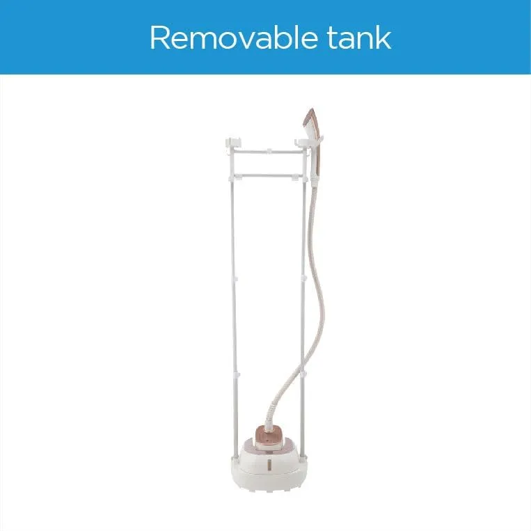 Midea 1800W 2L Digital Garment Steamer With Detachable Board, Free Angle Adjustable Poles Rotary Wheels   Multiple Attachments For Wrinkle Free & Sanitized Garment - MY-GZ20D2W