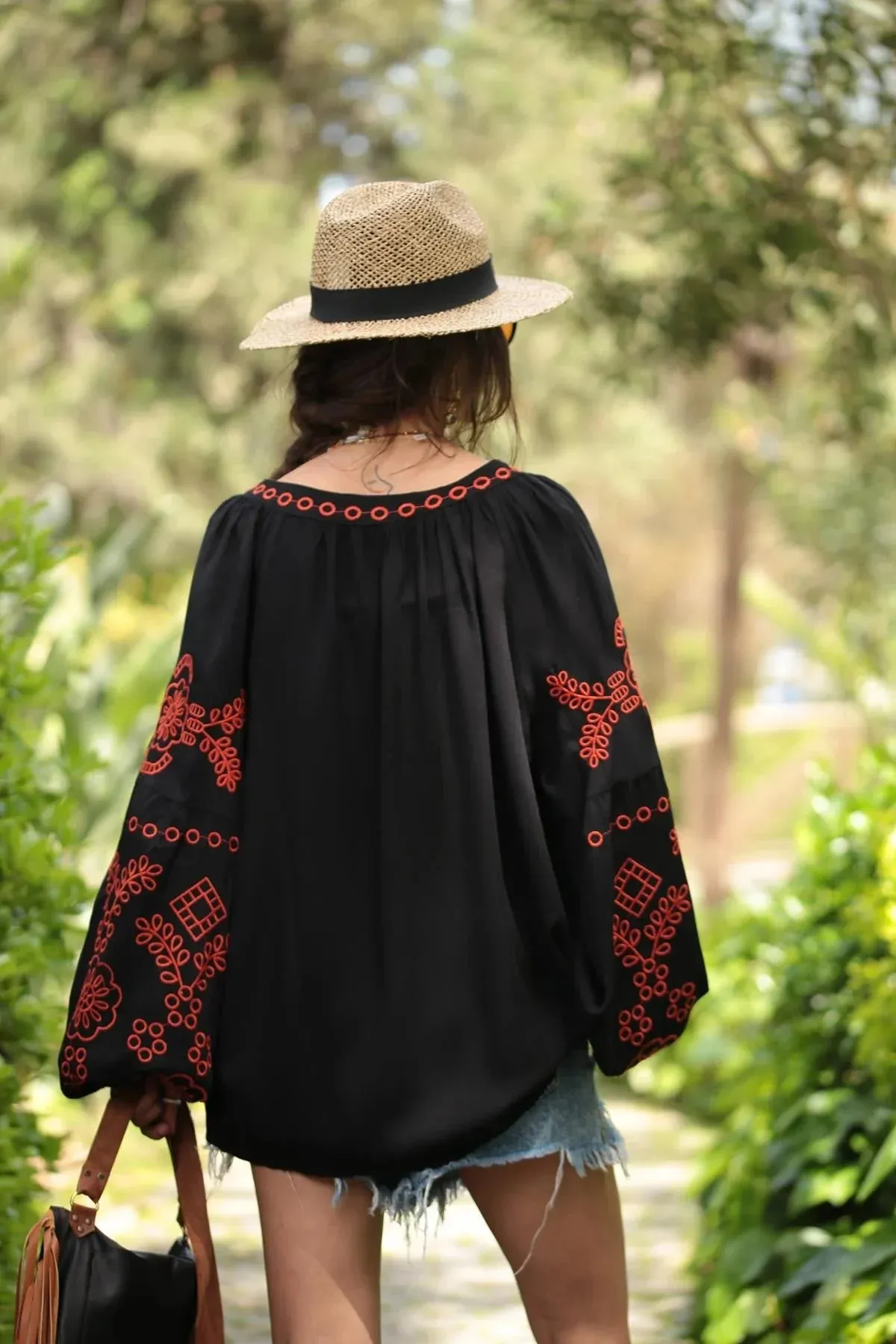 Mystic Meadows Embroidered Peasant Vyshyvanka