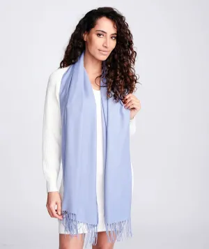 Pia Rossini Pashmina Scarf in Denim Blue