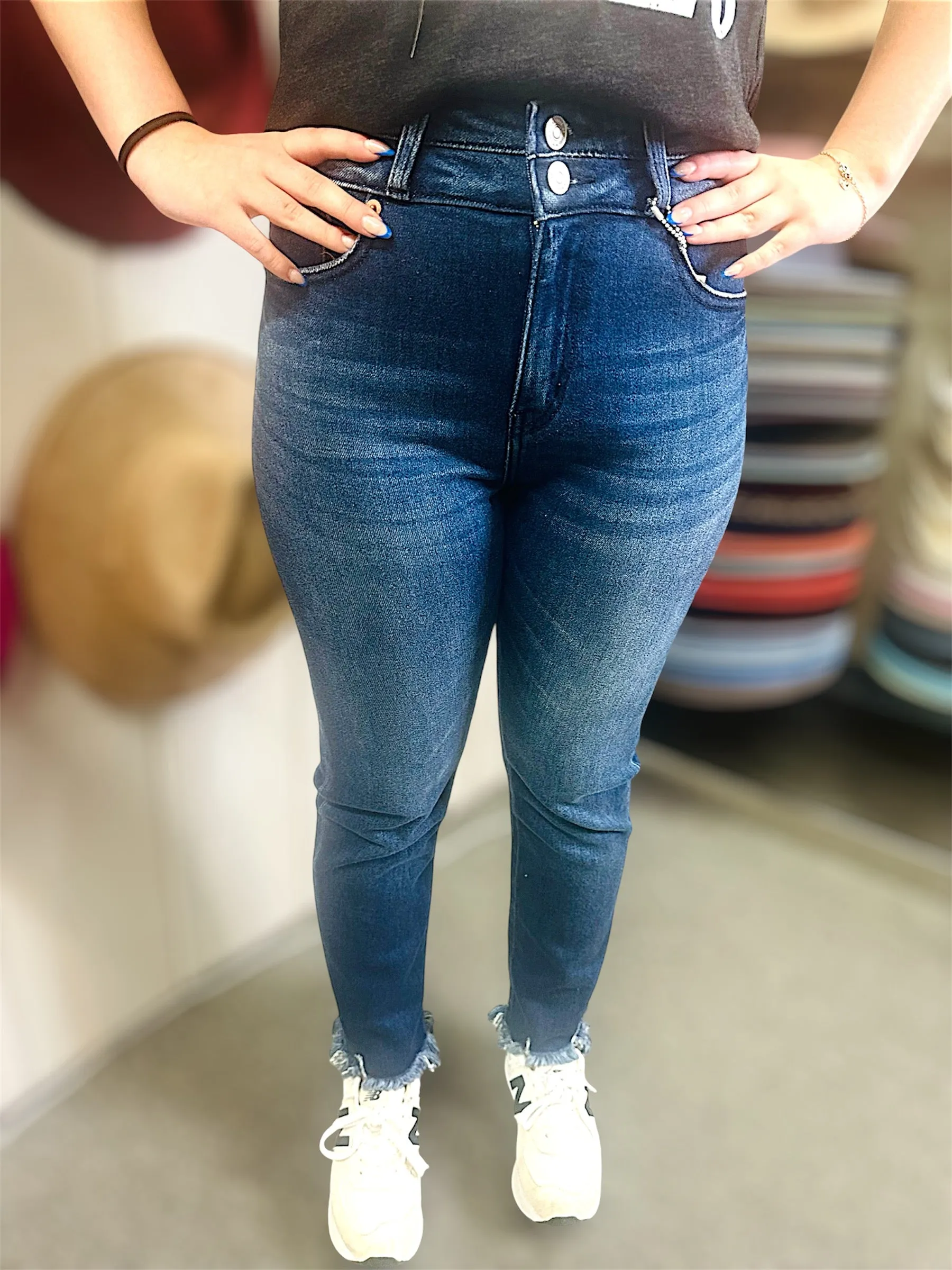 Prisca high rise straight jeans