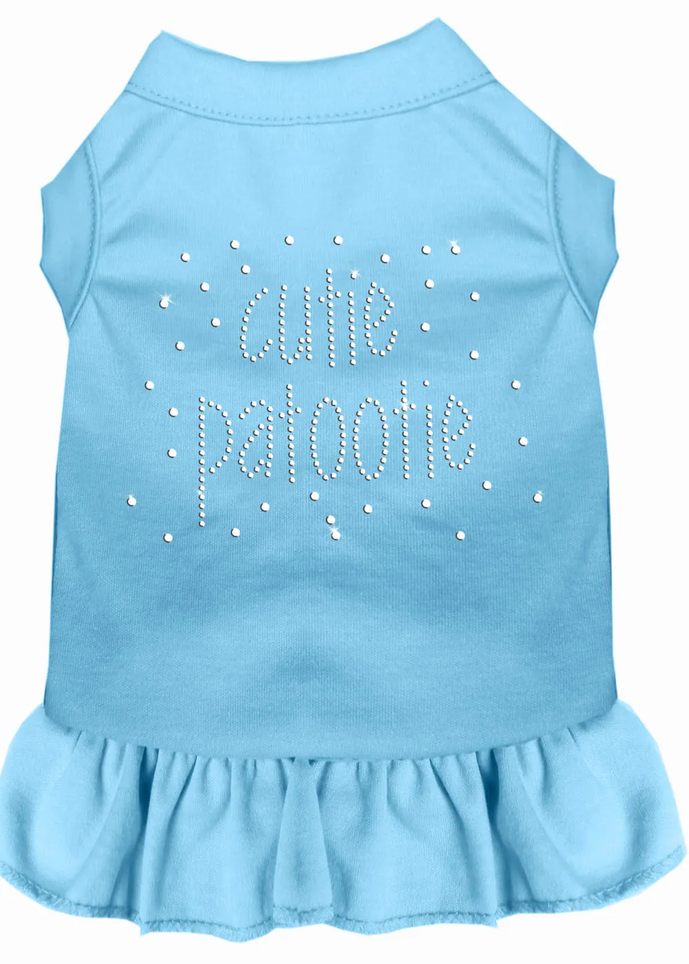 Rhinestone Cutie Patootie Dress Baby Blue 4x