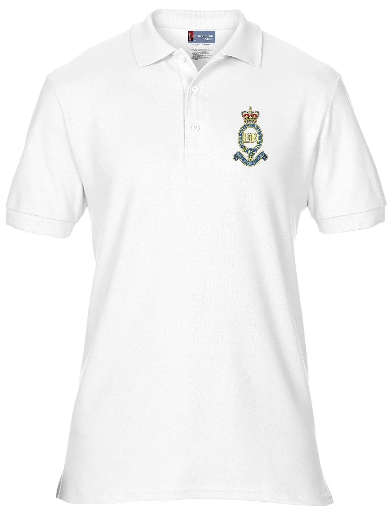 Royal Horse Artillery Polo Shirt - 3XL - White