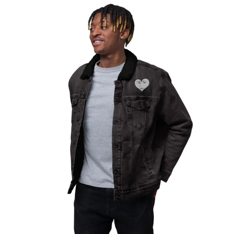 S&B Moonlight Heart Denim Jacket For Men