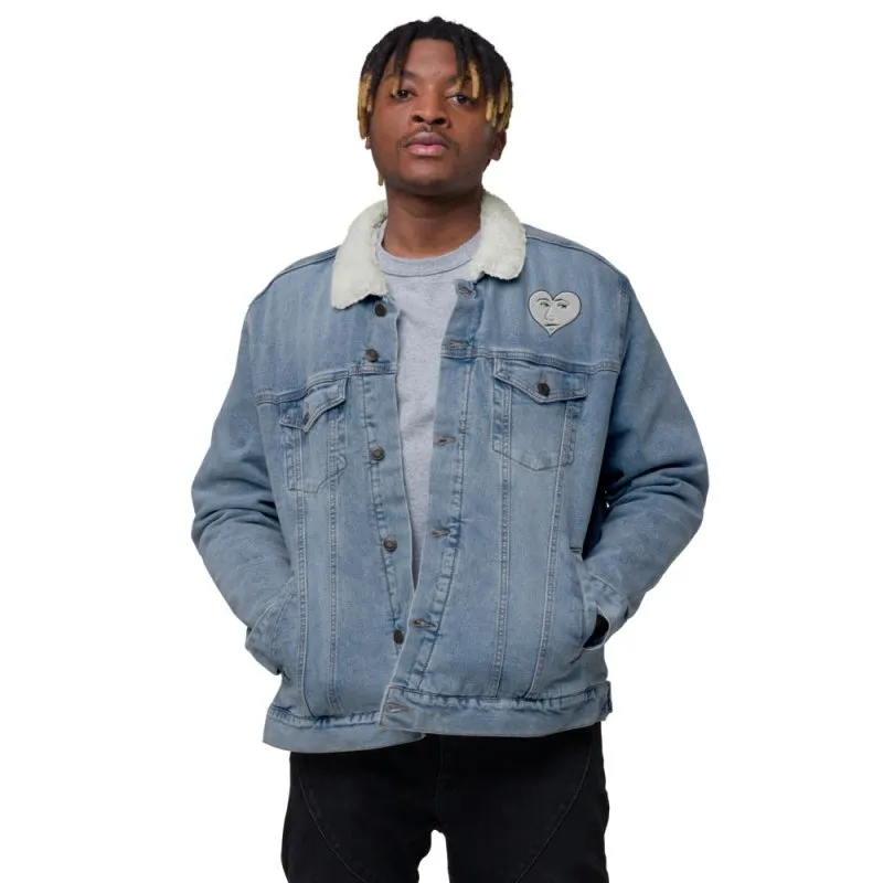 S&B Moonlight Heart Denim Jacket For Men