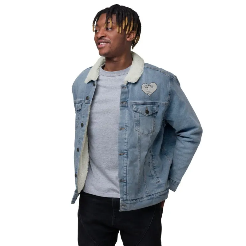S&B Moonlight Heart Denim Jacket For Men