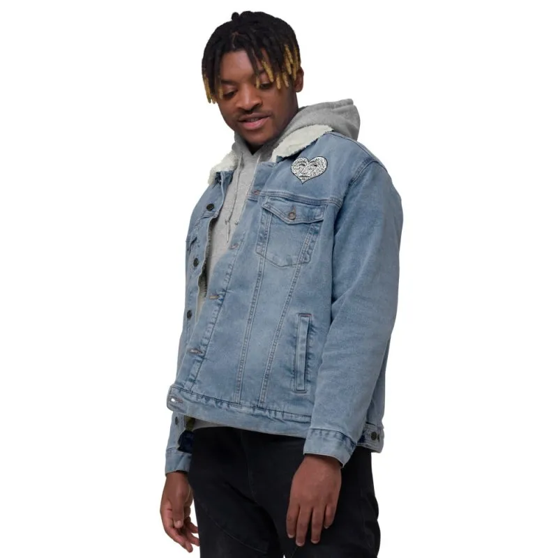 S&B Moonlight Heart Denim Jacket For Men