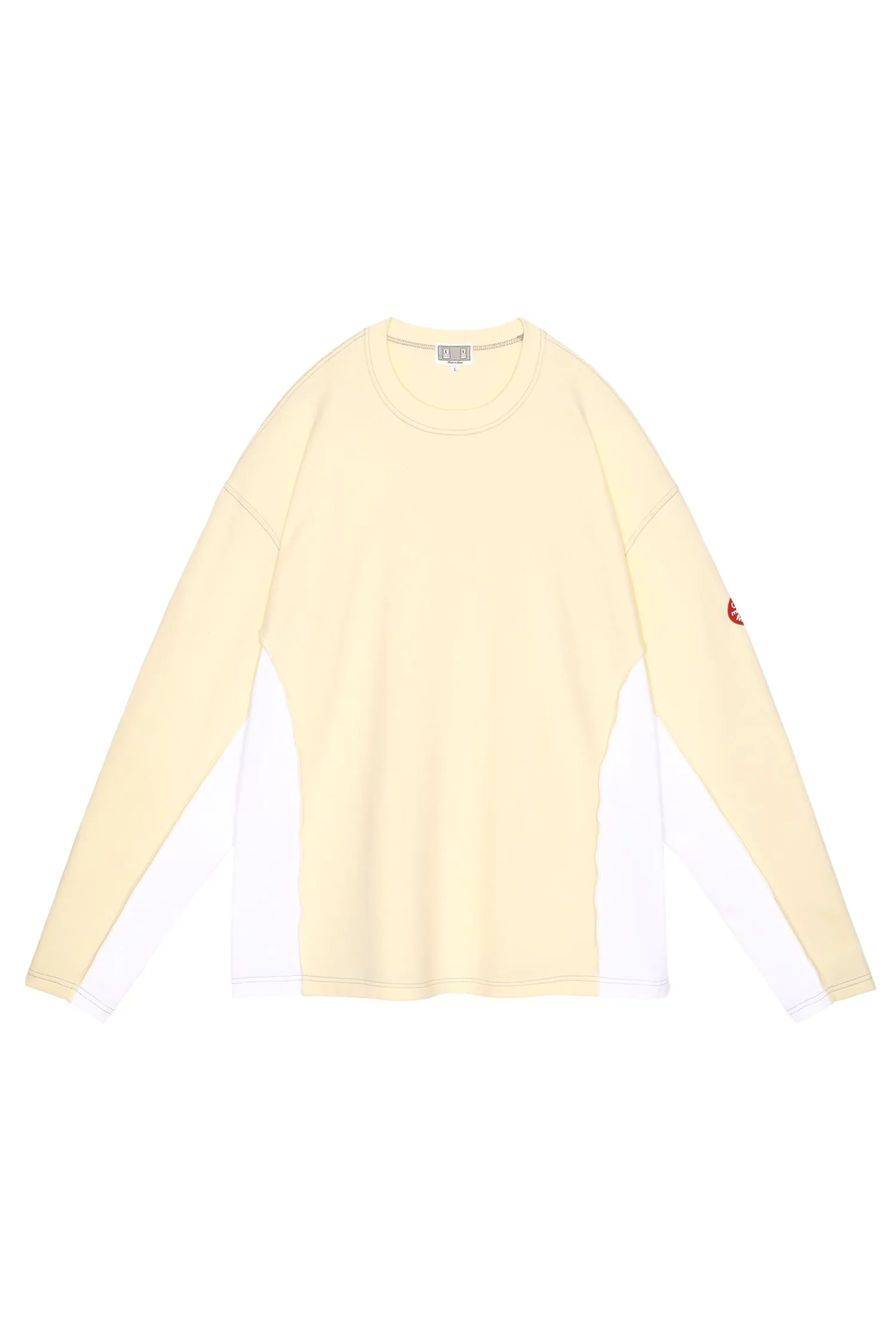 SIDE SEAM DBL KNIT LONG SLEEVE YELLOW