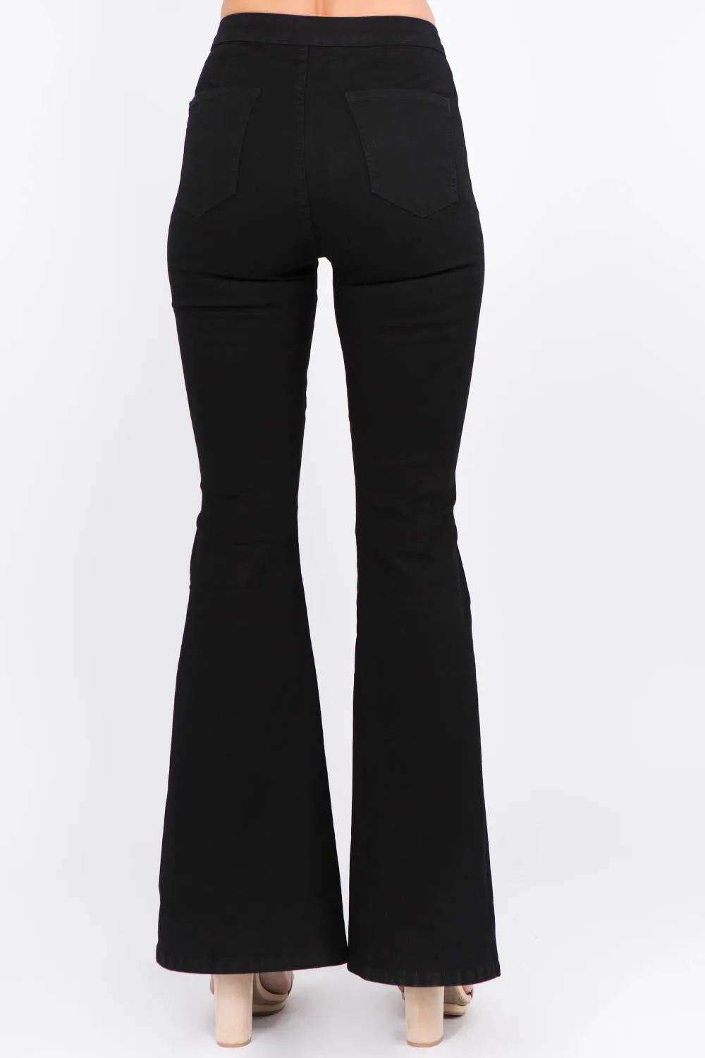 Side Slit Flare Jeans by American Bazi