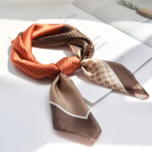 Small Square Scarf Silk Bandana Scarf