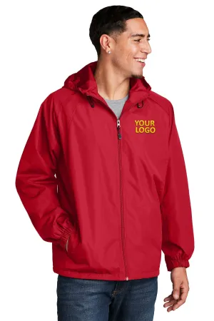 Sport-Tek Custom Hooded Raglan Jackets, True Red