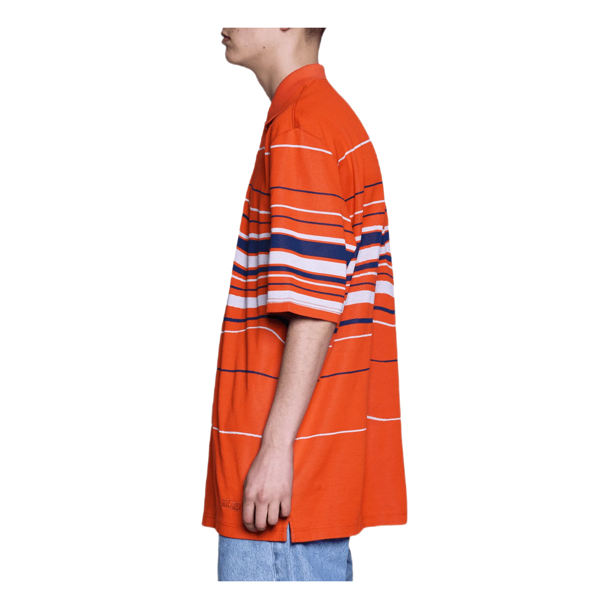 Striped Polo Orange