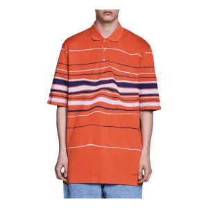 Striped Polo Orange