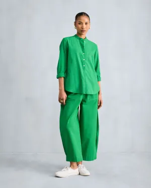 The Mandarin Collar Set - Green