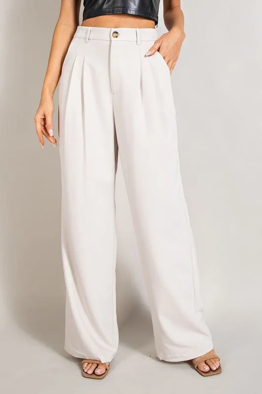 Timeless Straight Leg Trouser Pants-4 Colors