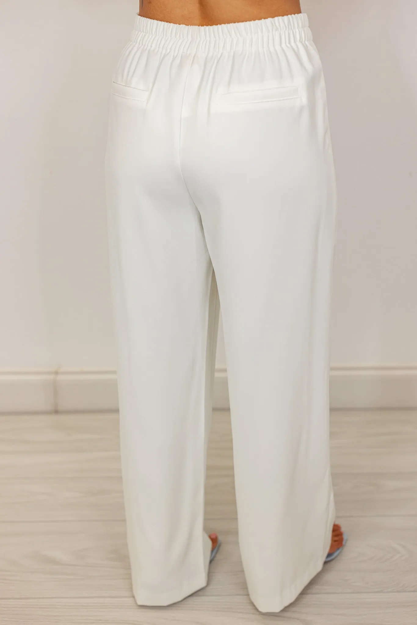Timeless Treasure Cream Pintuck Pants