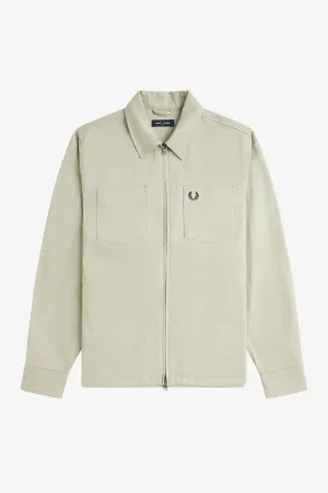 TWILL ZIP THROUGH OVERSHIRT