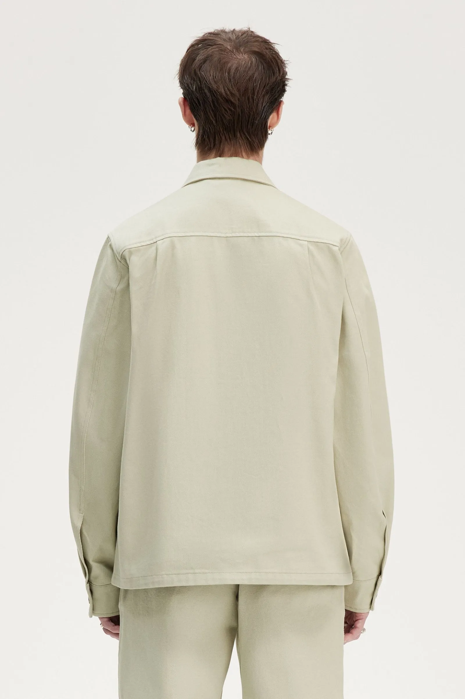TWILL ZIP THROUGH OVERSHIRT
