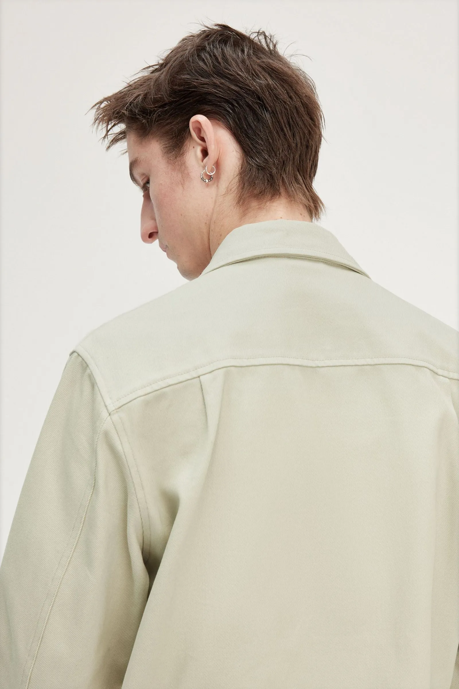 TWILL ZIP THROUGH OVERSHIRT