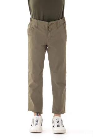 US POLO BOYS PANTS IN GRAY