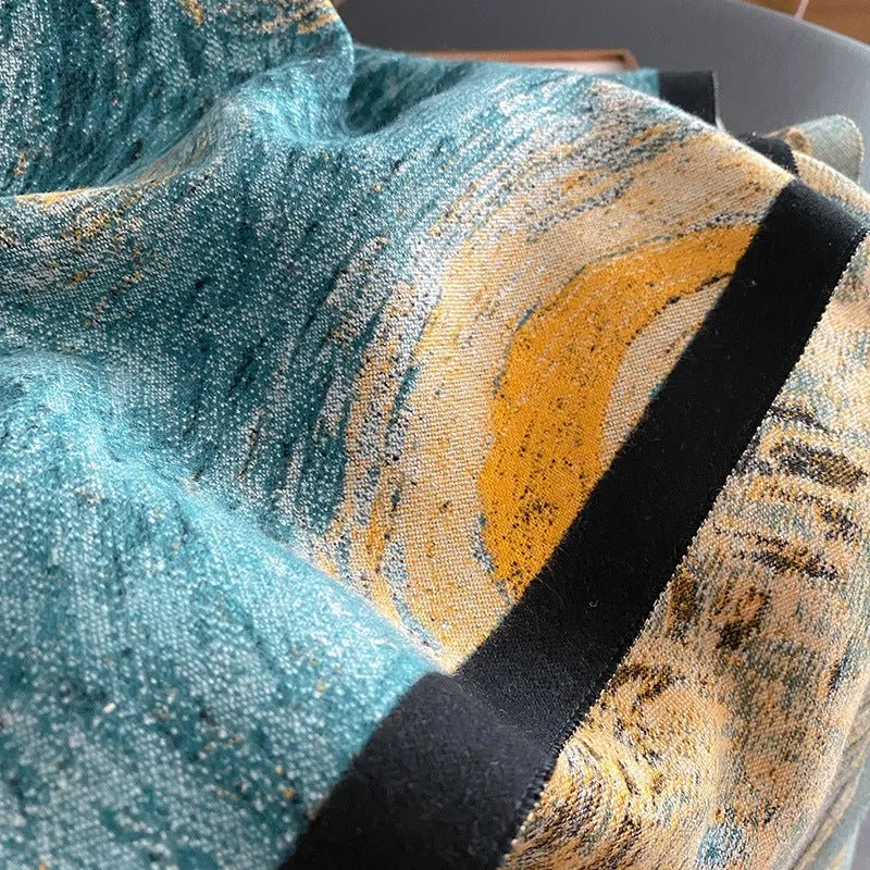 Vincent Van Gogh Starry Night Exclusive Women's Winter Shawl