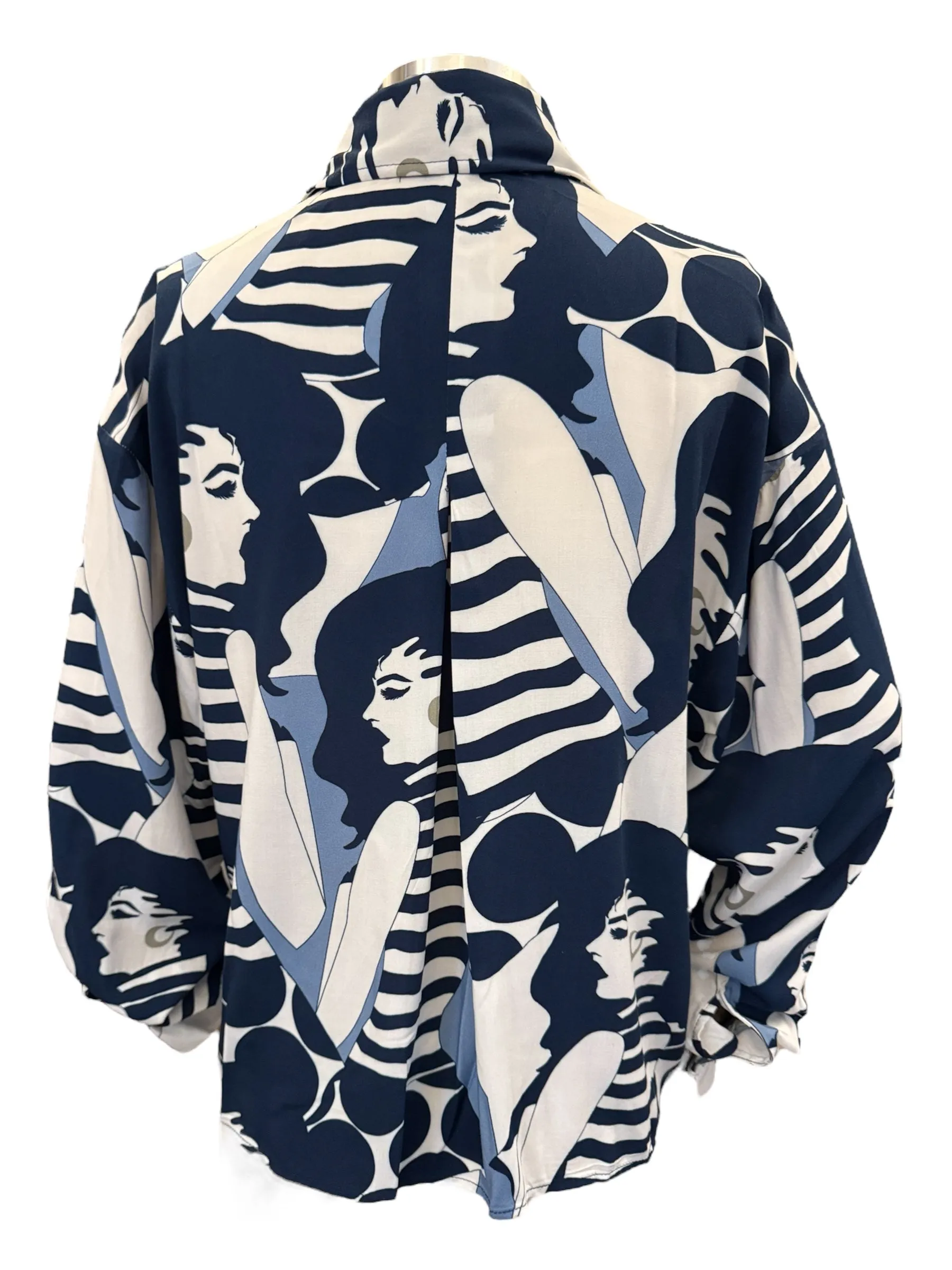VLTS Viscose Blouse Mod Glam Face
