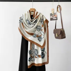 Women's Gorgeous Floral Design Luxurious Viscose Scarf