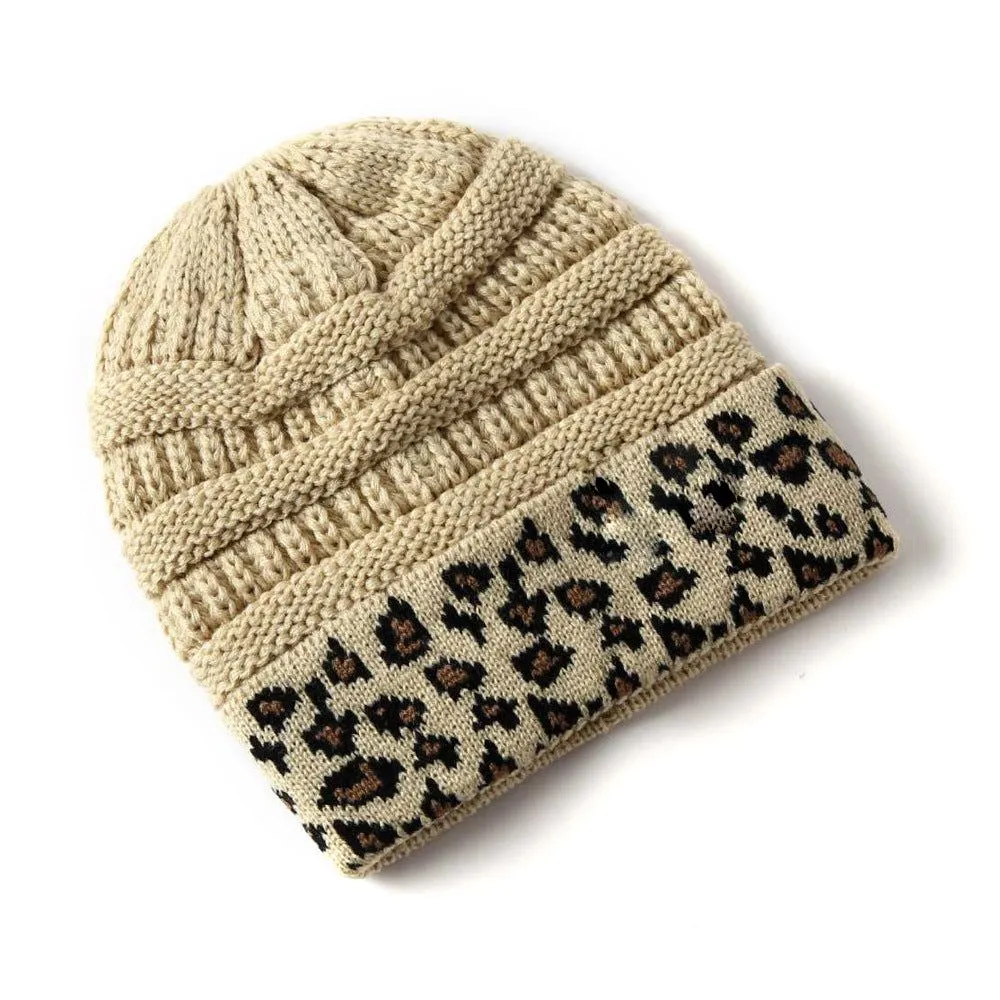 Women's Leopard Print Toque