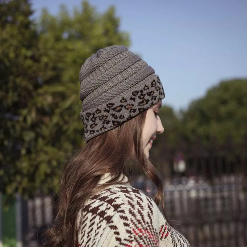 Women's Leopard Print Toque