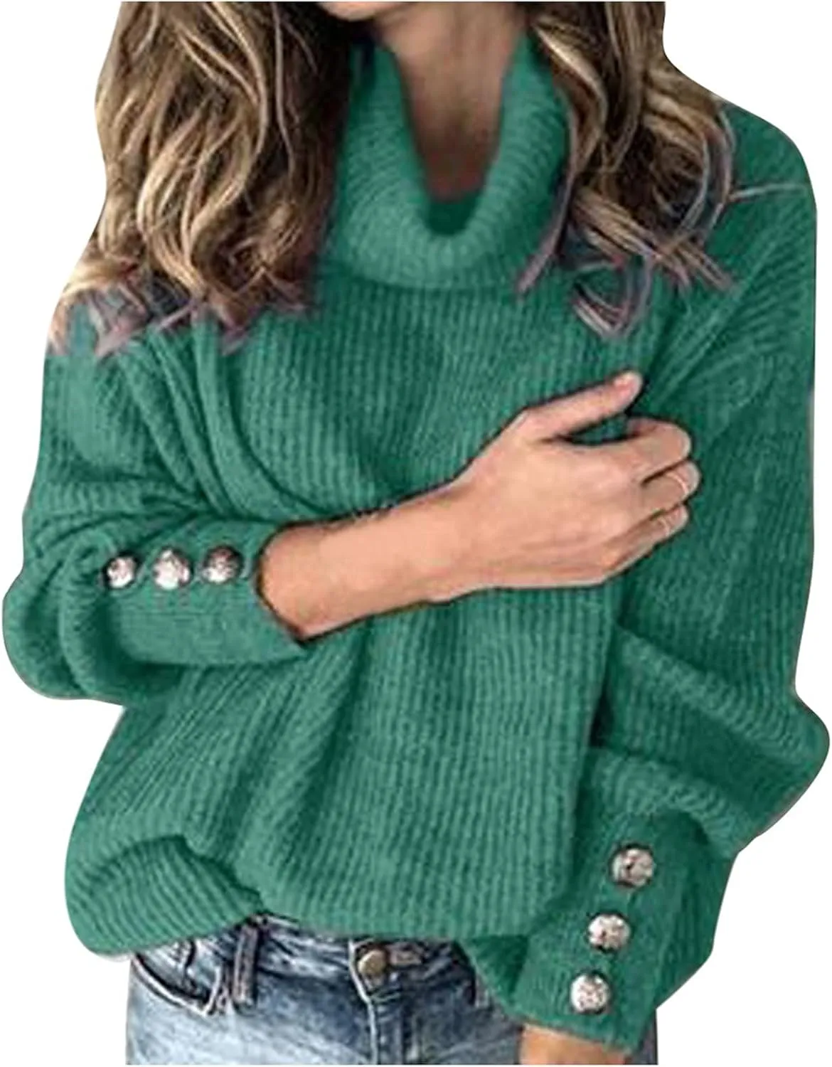 Womens Oversized Turtleneck Sweaters Cowl Neck Soft Cozy Warm Cable Knit Loose Casual Knitted Pullover Fall Tops