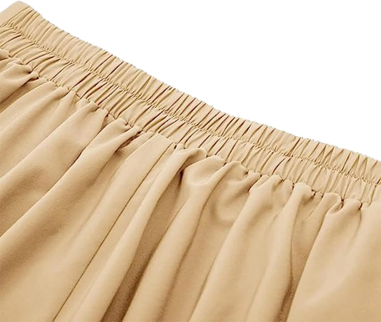 Women's Solid Large Hem High Waist Button Half-Body Skirts Casual Summer Loose Fit Comfy Daily Wear Short Skirts