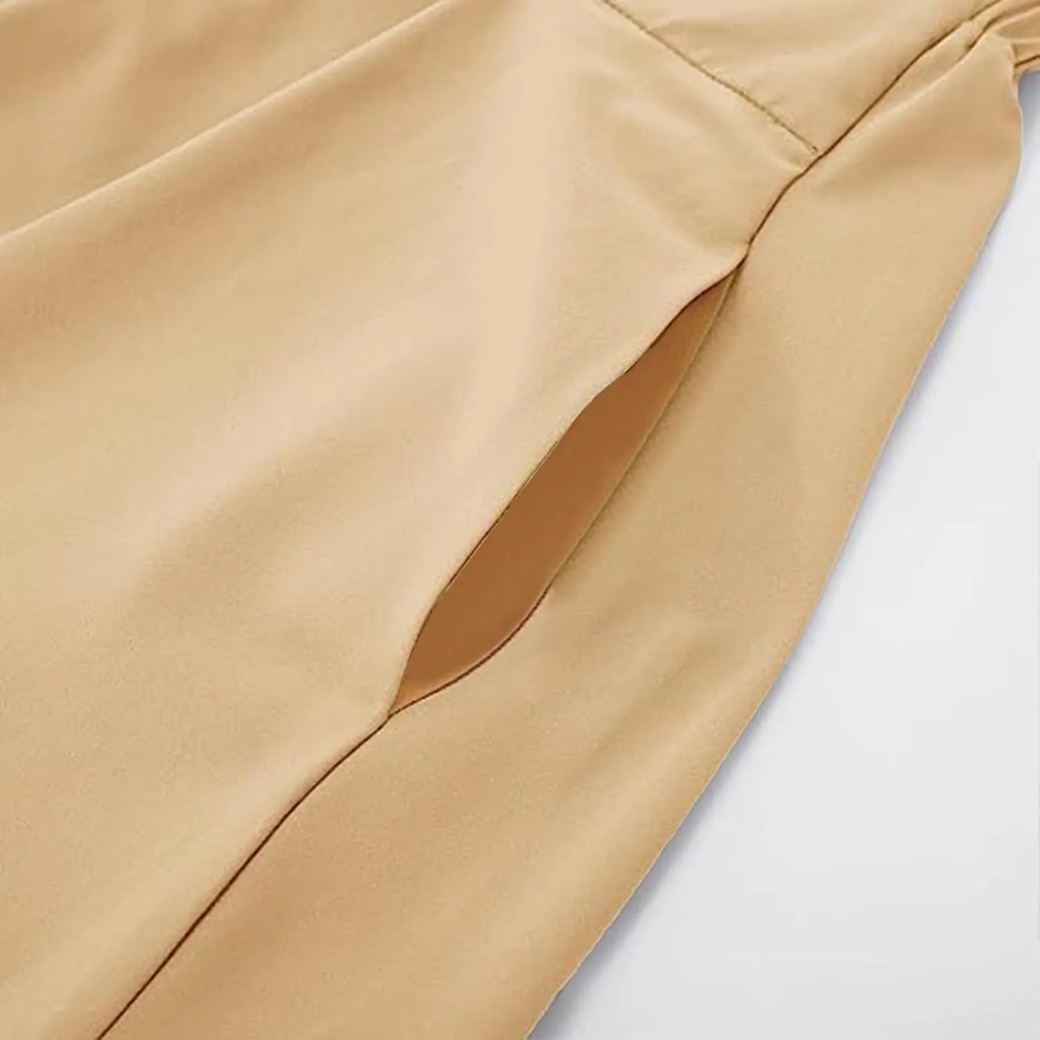 Women's Solid Large Hem High Waist Button Half-Body Skirts Casual Summer Loose Fit Comfy Daily Wear Short Skirts