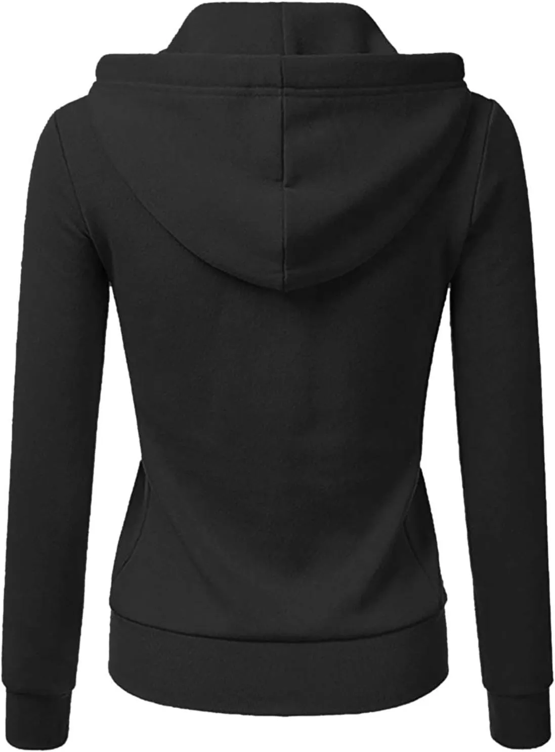 Womens Zip Up Hoodies Long Sleeve Slim Fit Hooded Sweatshirts 2024 Casual Lightweight Jacket Streetwear Hoodies